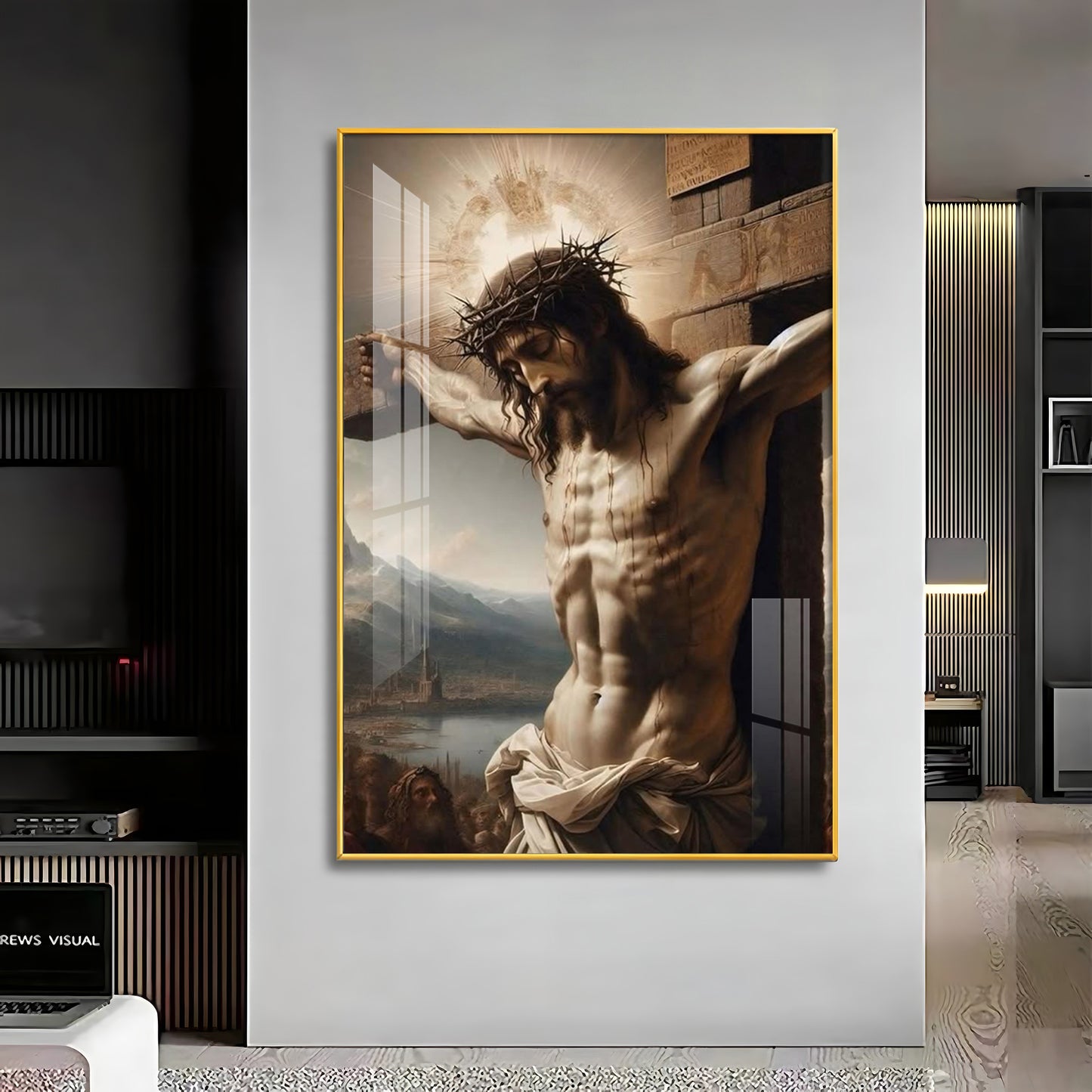 Divine Sacrifice Of Jesus Premium Acrylic Wall Art