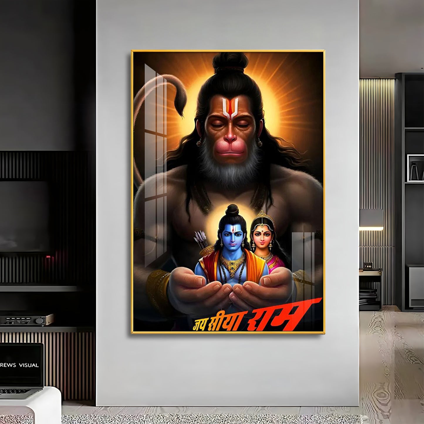 The Mighty Hanuman Premium Acrylic Wall Art