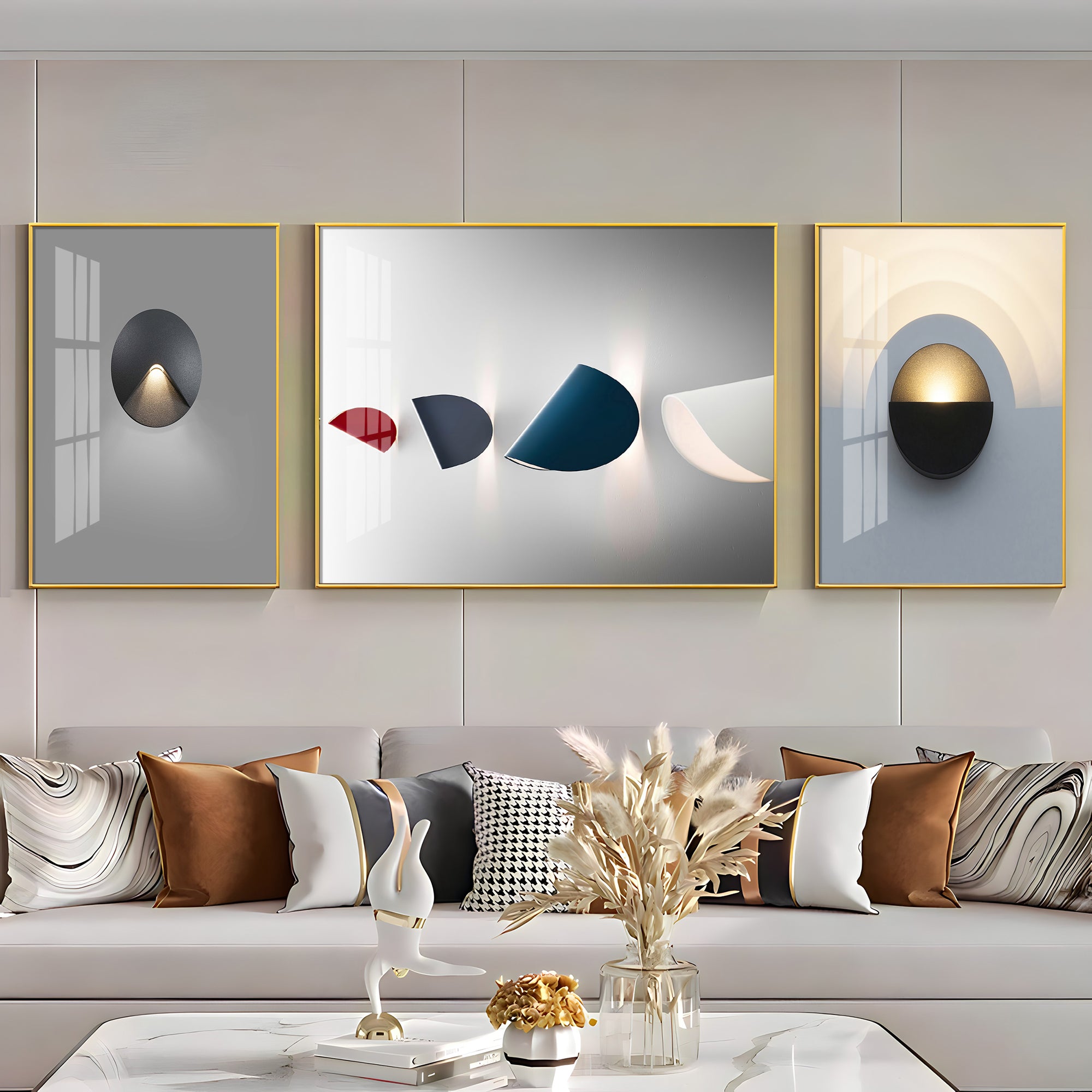 Fortune Art Premium Acrylic Wall Art (Set of 3)