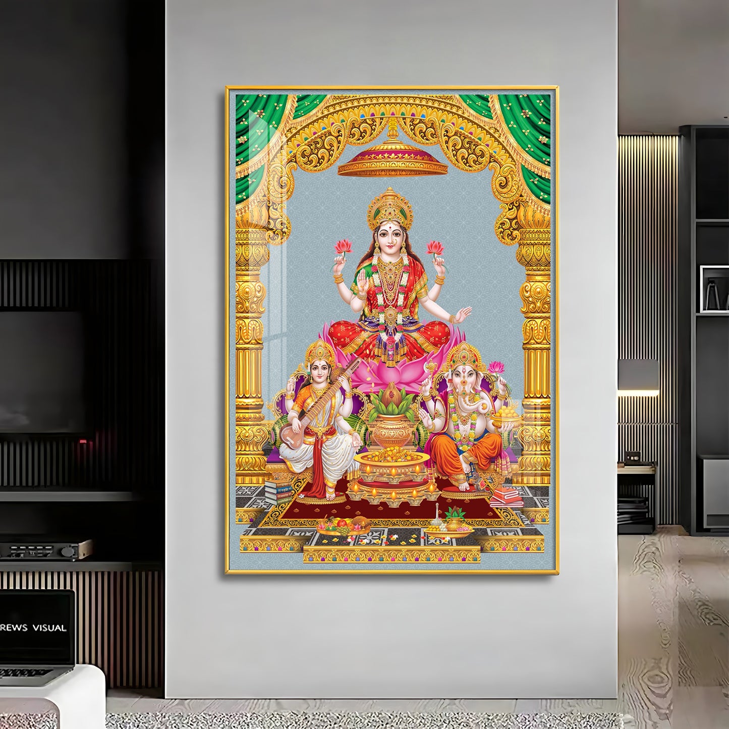 Sacred God And Goddess Premium Acrylic Vertical Wall Art