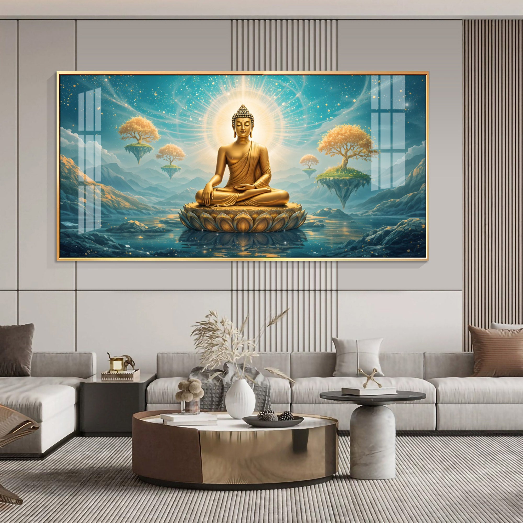 Buddha Enlightened Essence Premium Acrylic Horizontal Wall Art