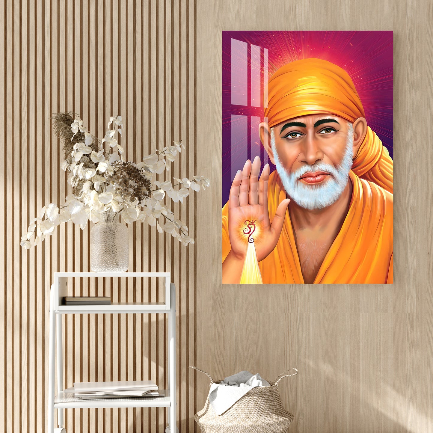 Sai Baba Acrylic Wall Art