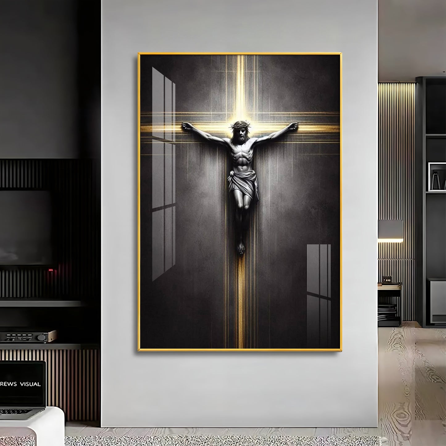 Sacred Crucifixion Premium Acrylic Wall Art