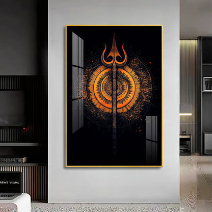 The Radiance of Shiva Premium Vertical Acrylic Wall Art