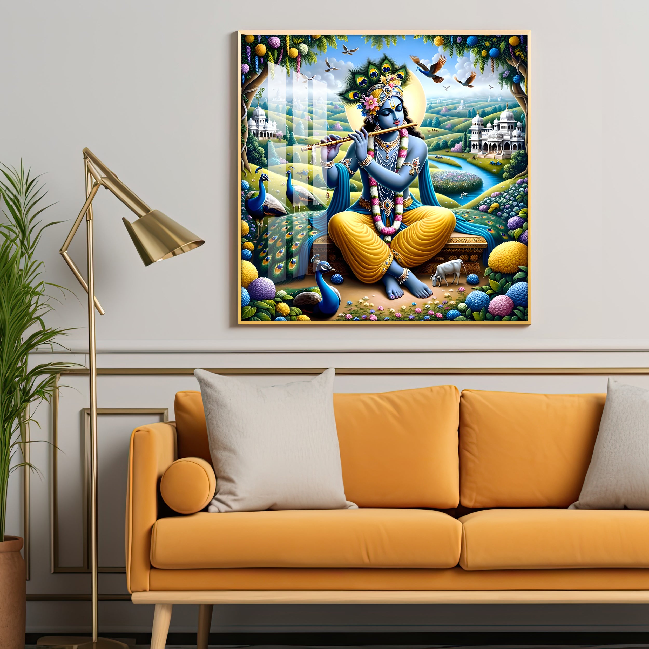 Murliwala Premium Acrylic Square Wall Art