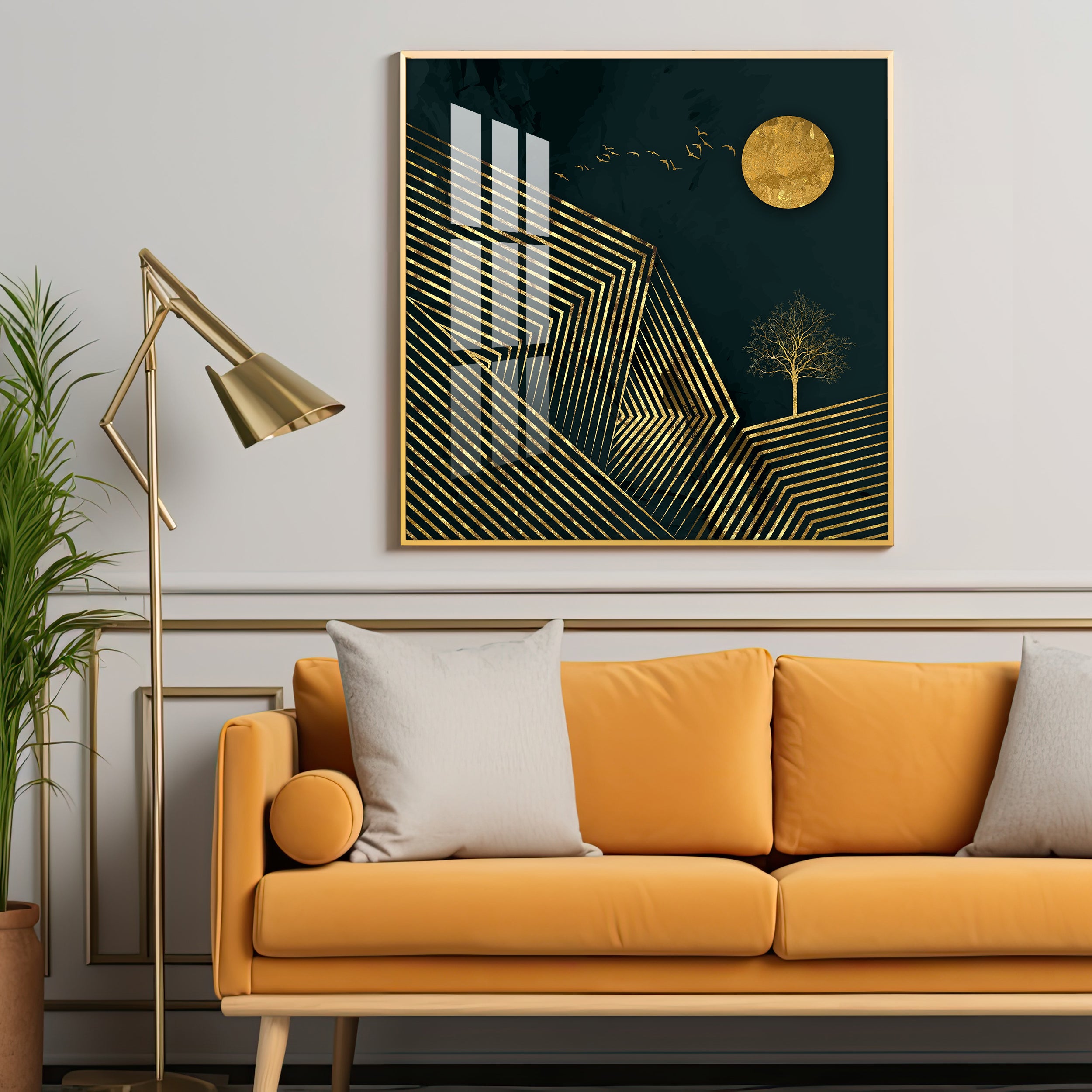 Moon Like Never Before Premium Acrylic Square Wall Art