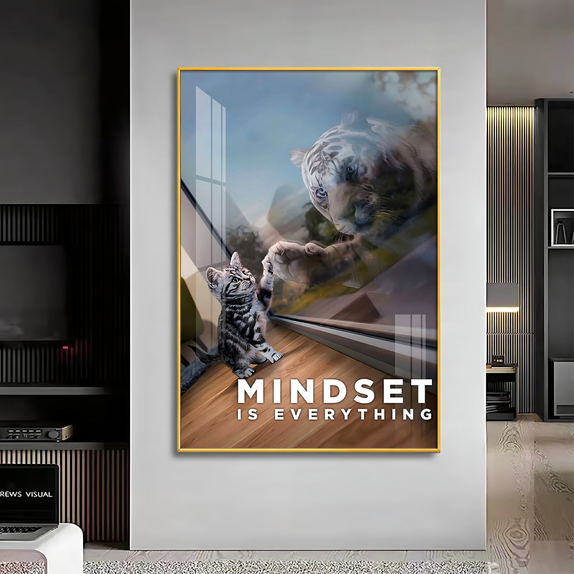 Mindset Is Everything Premium Acrylic Vertical Wall Art