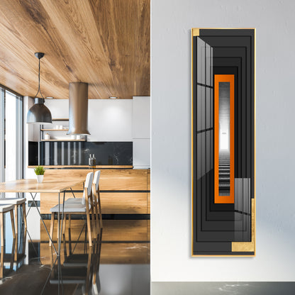 Ember Glow Frame Premium Acrylic Vertical Wall Art