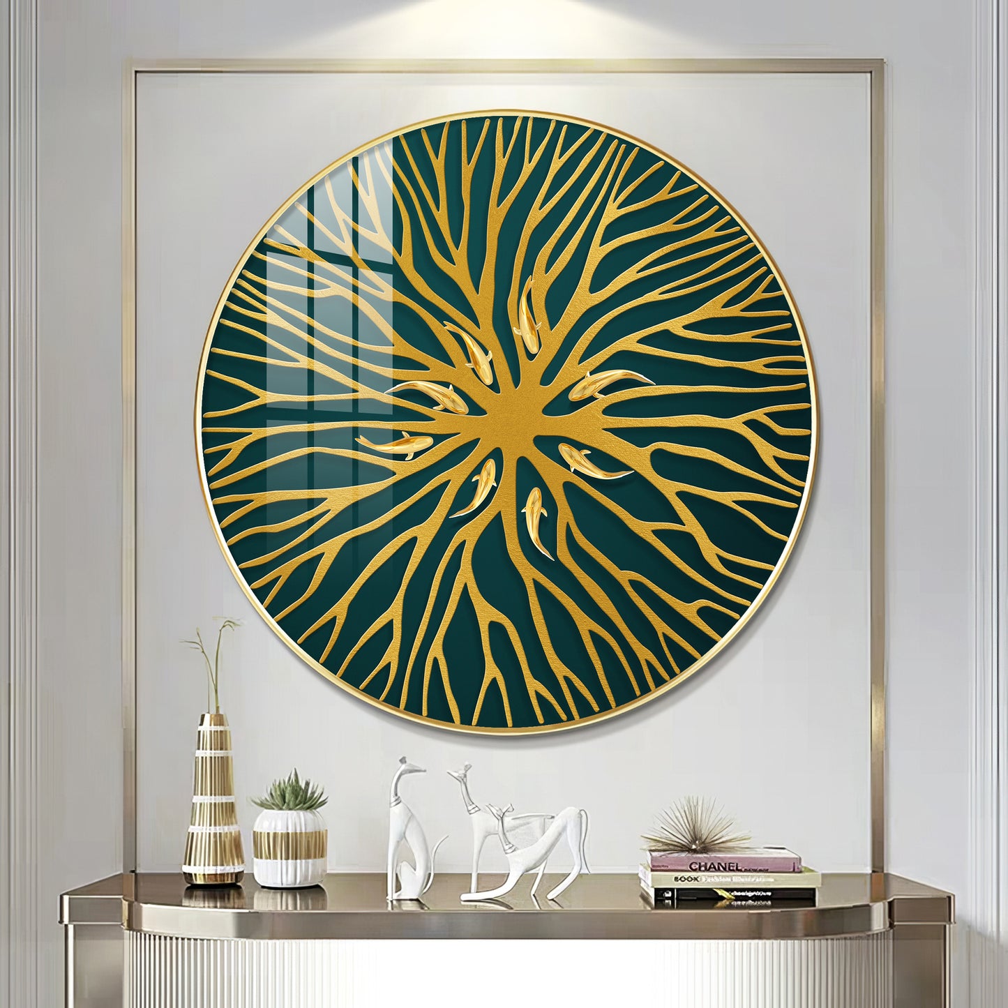 Horizon Sphere Art Premium Acrylic Round Wall Art