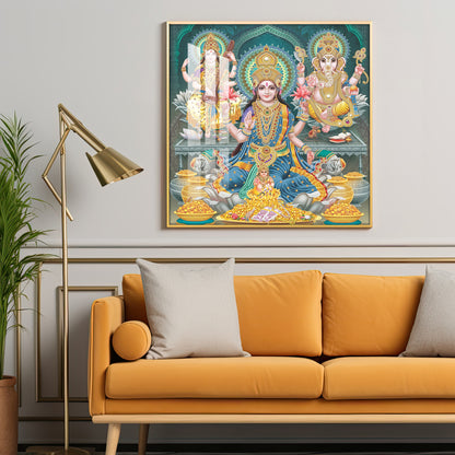 Deities Blessings Premium Acrylic Square Wall Art