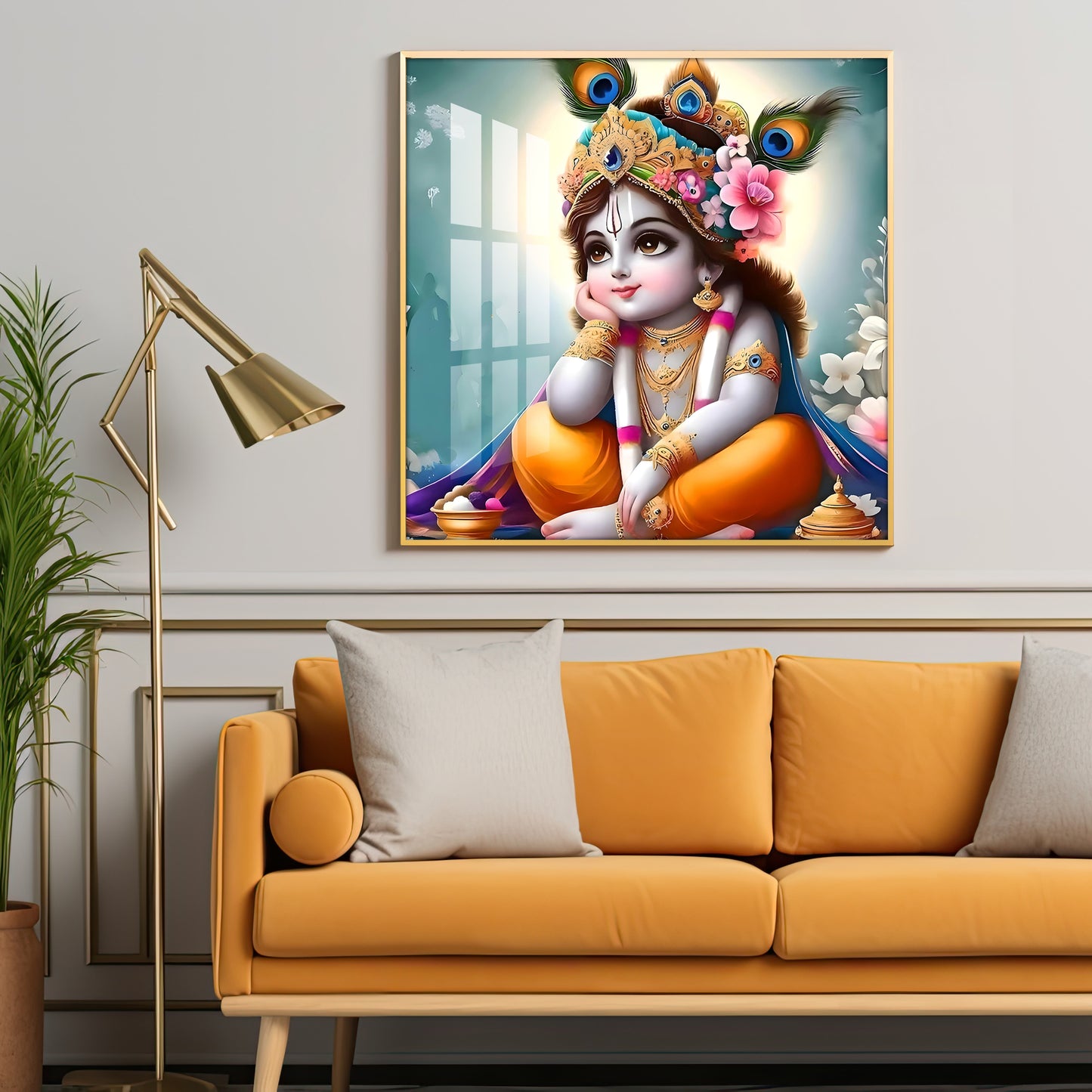 Little Kanha Premium Acrylic Square Wall Art