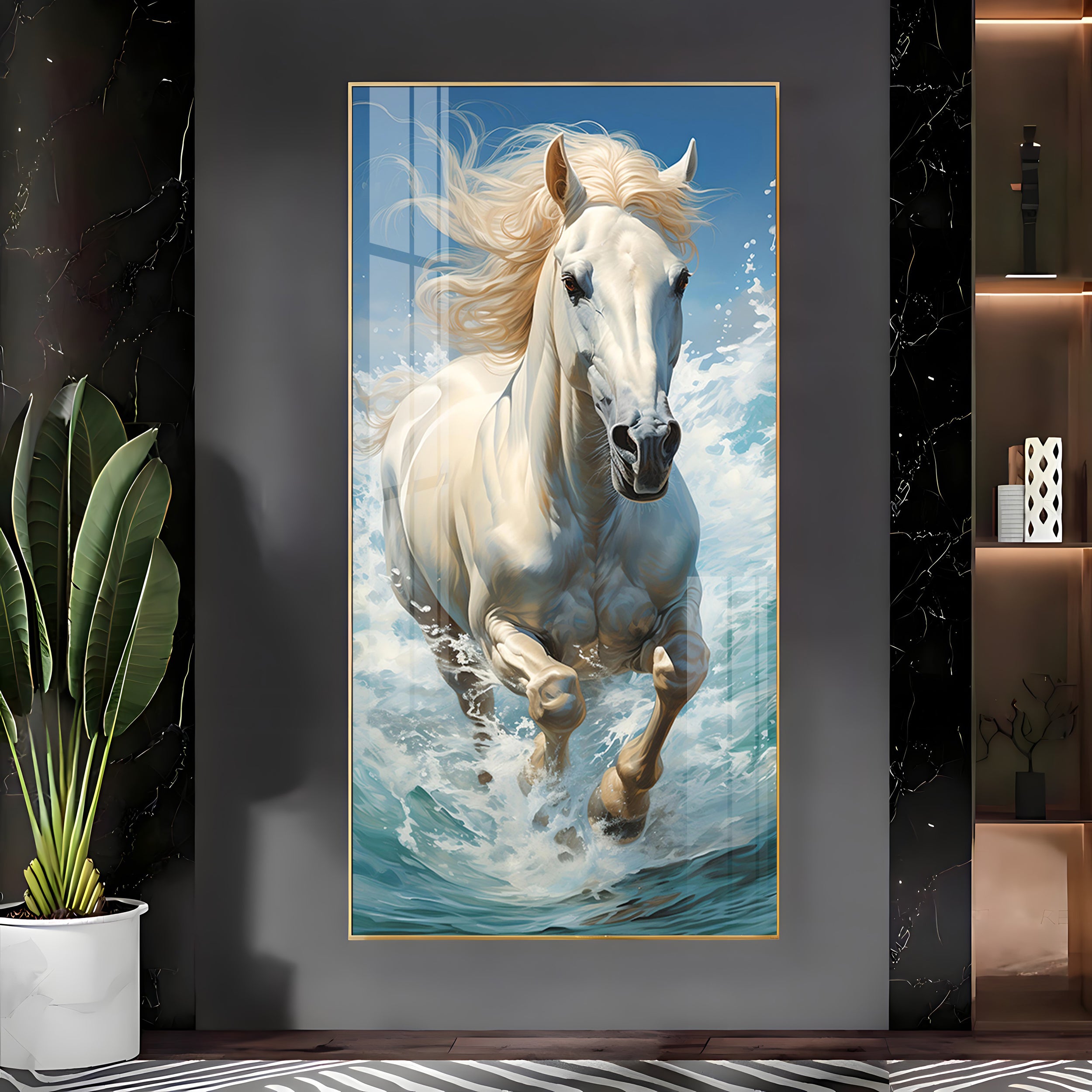 Charismatic Horse Premium Acrylic Vertical Wall Art