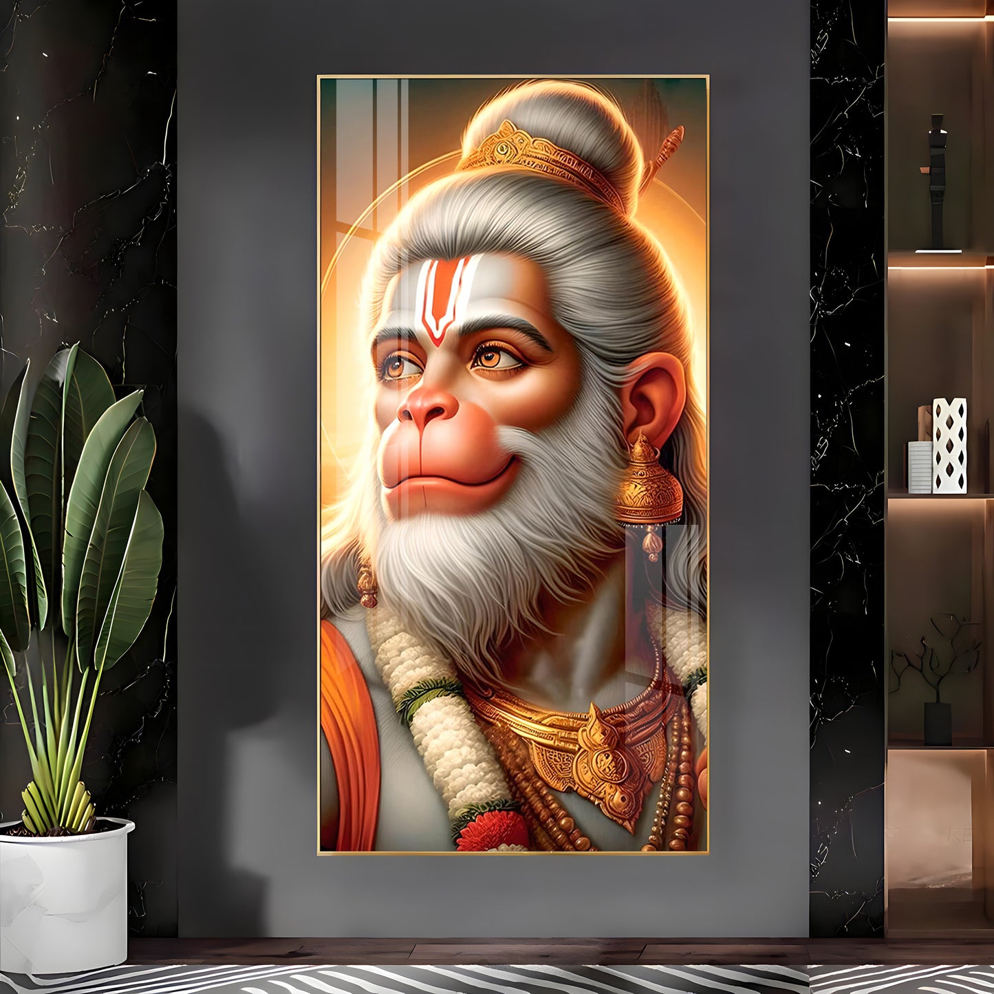 Jai Bajrang Bali Premium Acrylic Vertical Wall Art