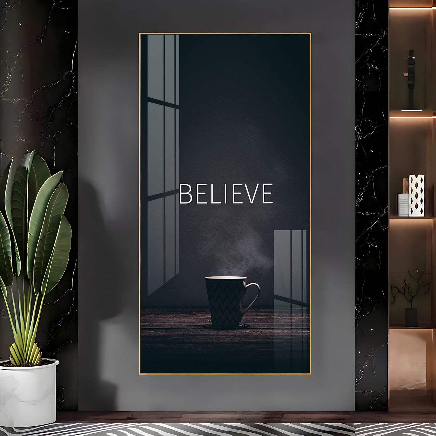 Believe Premium Acrylic Vertical Wall Art