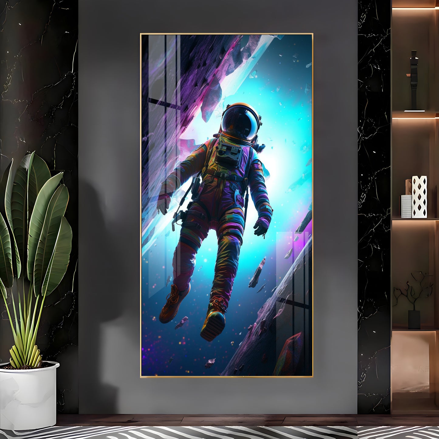 Colorful Cosmos Premium Acrylic Vertical Wall Art