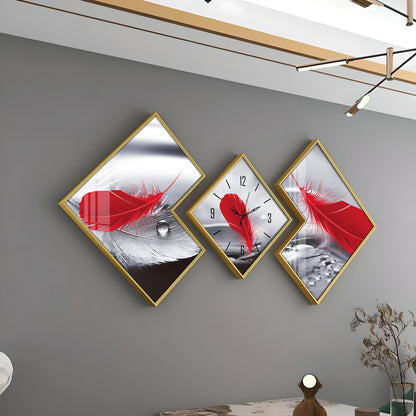 Red Feather Premium Acrylic Wall Clock