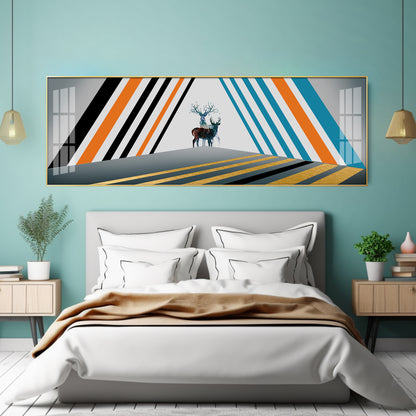 Colourful Stripes Premium Acrylic Horizontal Wall Art