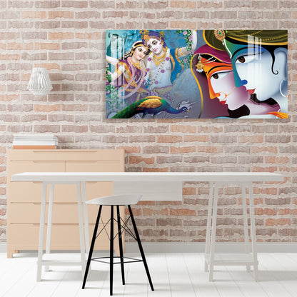 Divine Rada Krishna Acrylic Wall Art