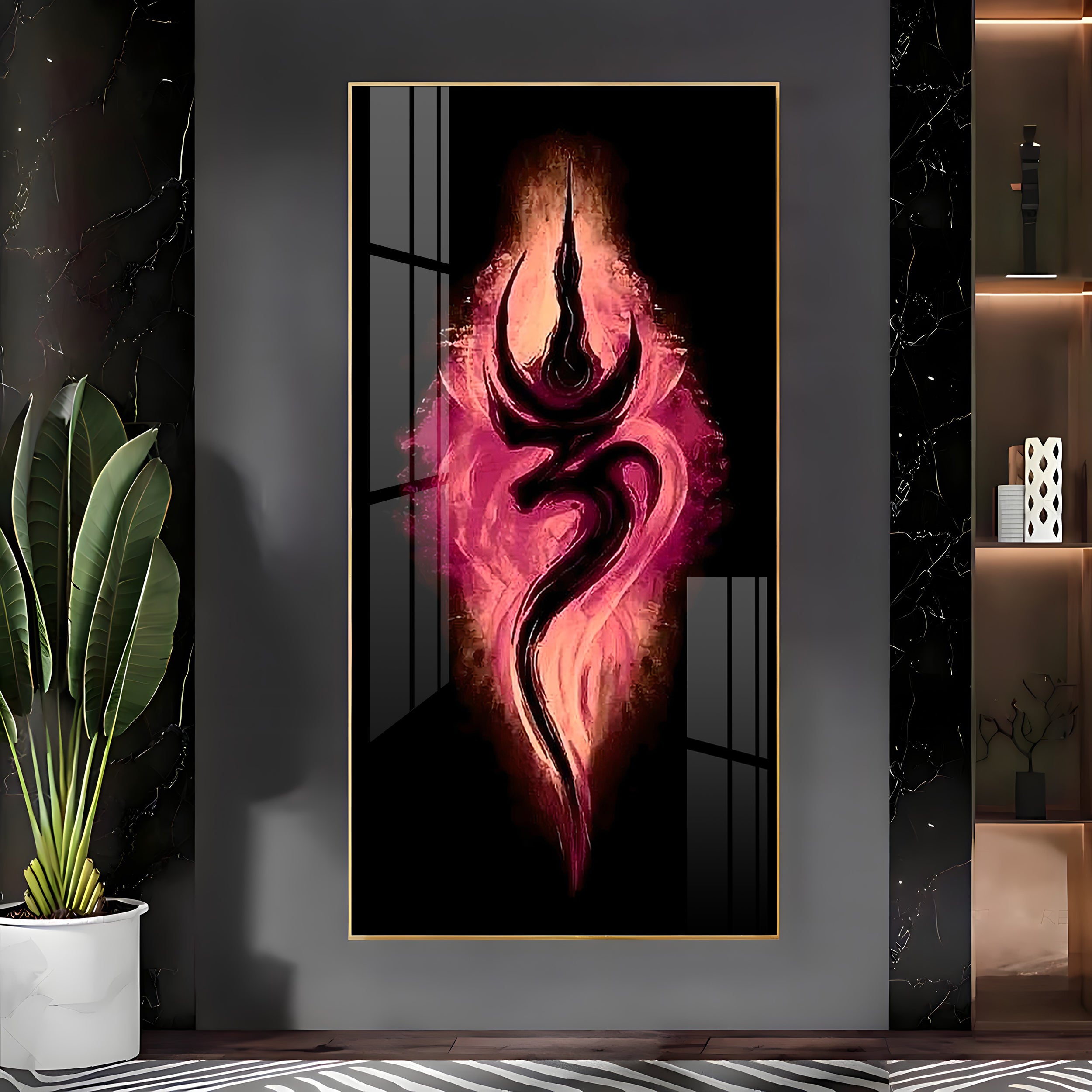 Tranquil Om Premium Acrylic Vertical Wall Art