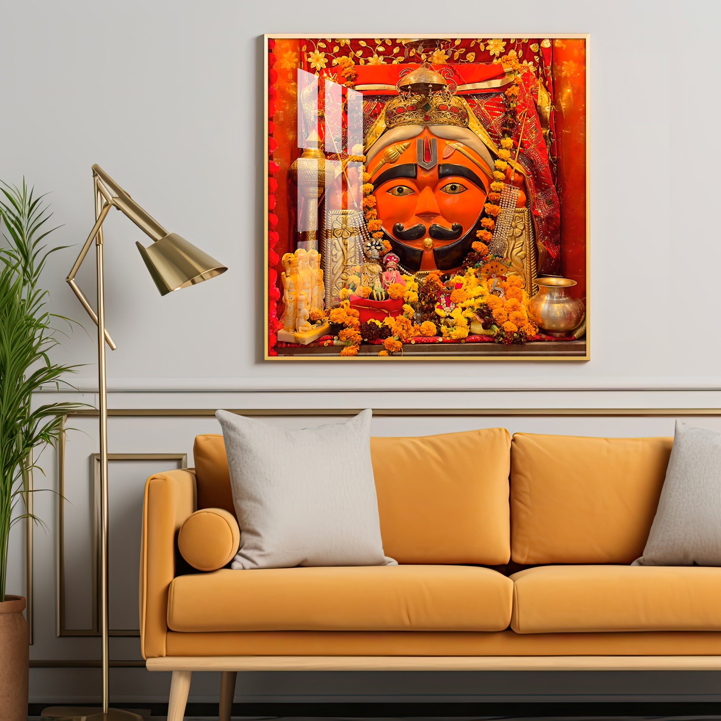 Jai Salasar Dhaam Premium Acrylic Square Wall Art