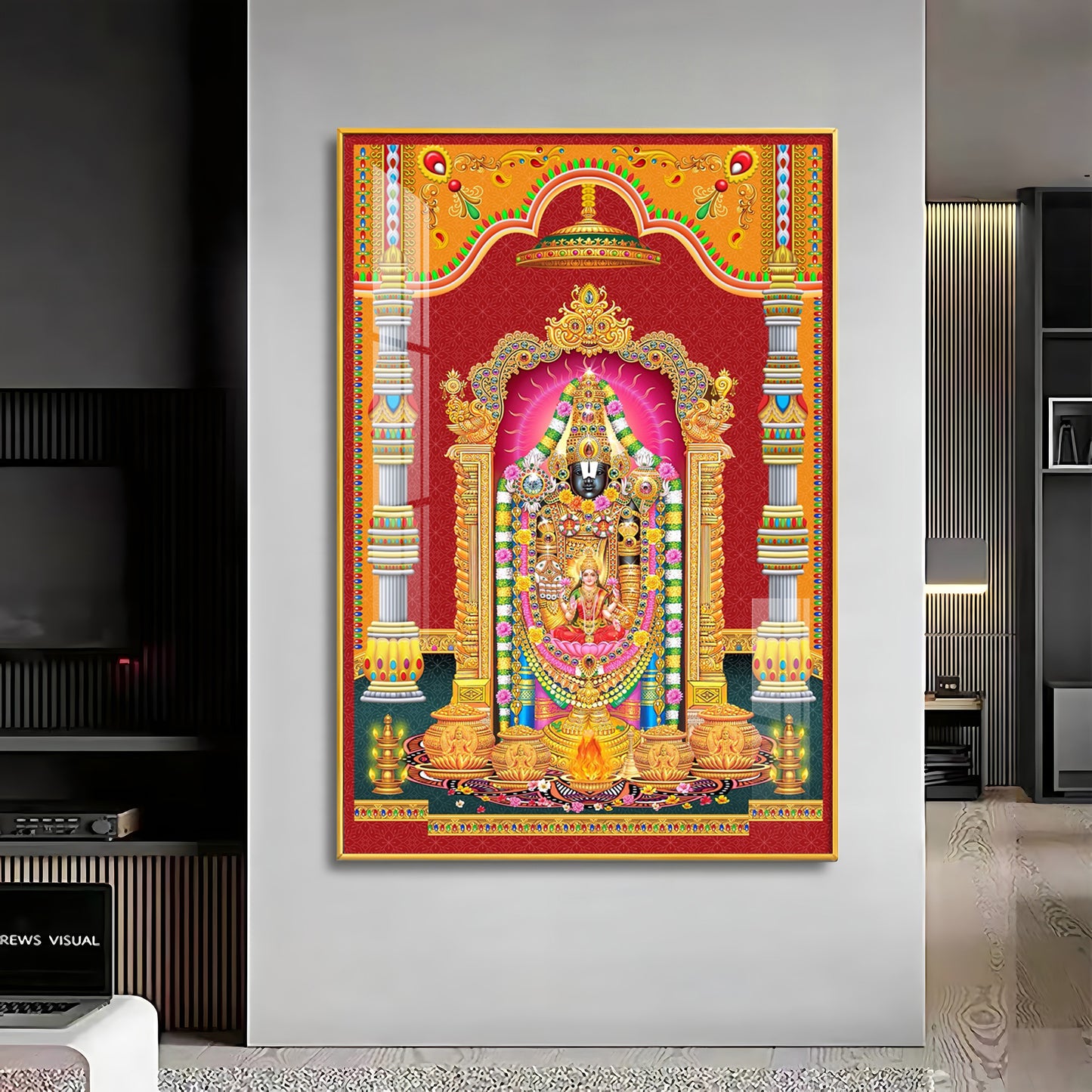 Narayana Blessing Premium Acrylic Vertical Wall Art