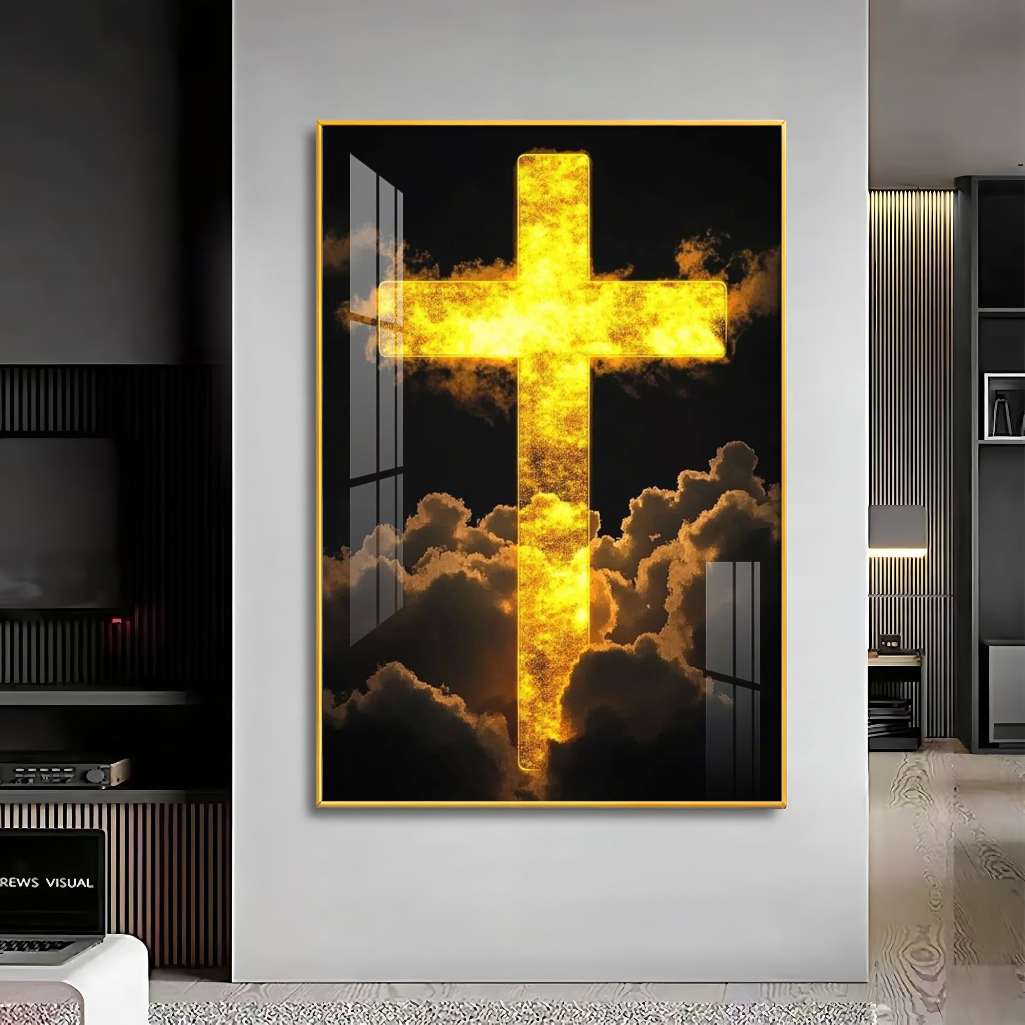 Heavenly Cross Vision Premium Acrylic Wall Art