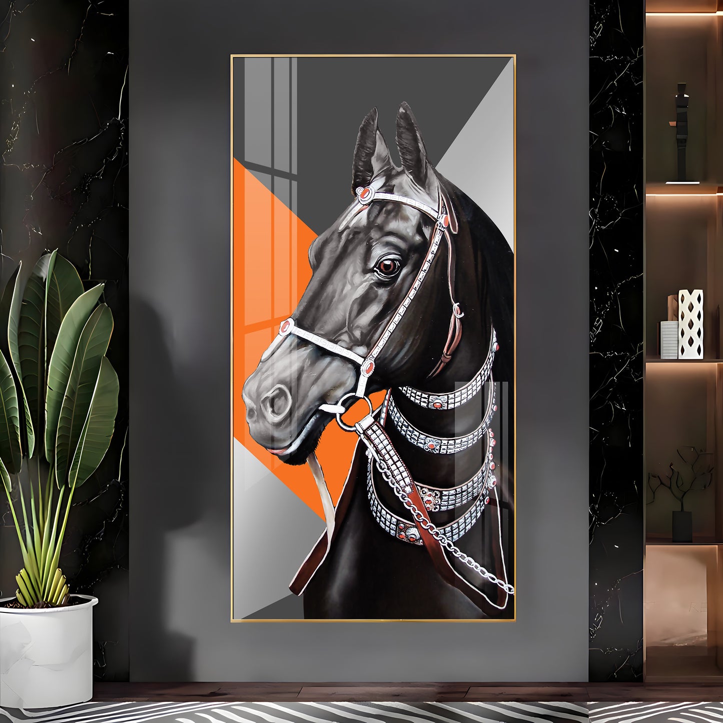 The Turkish Horse Premium Acrylic Vertical Wall Art