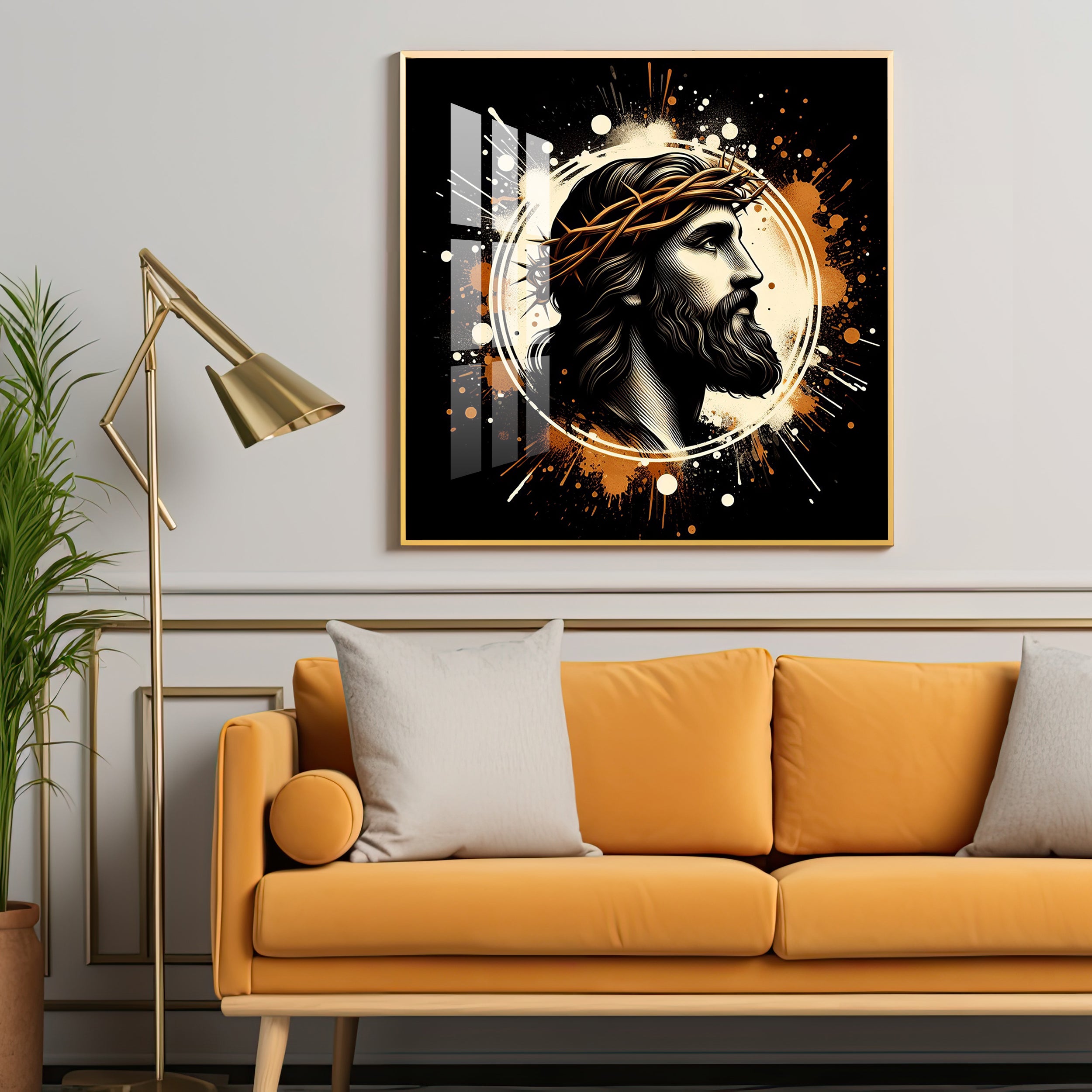 Jesus Premium Acrylic Square Wall Art