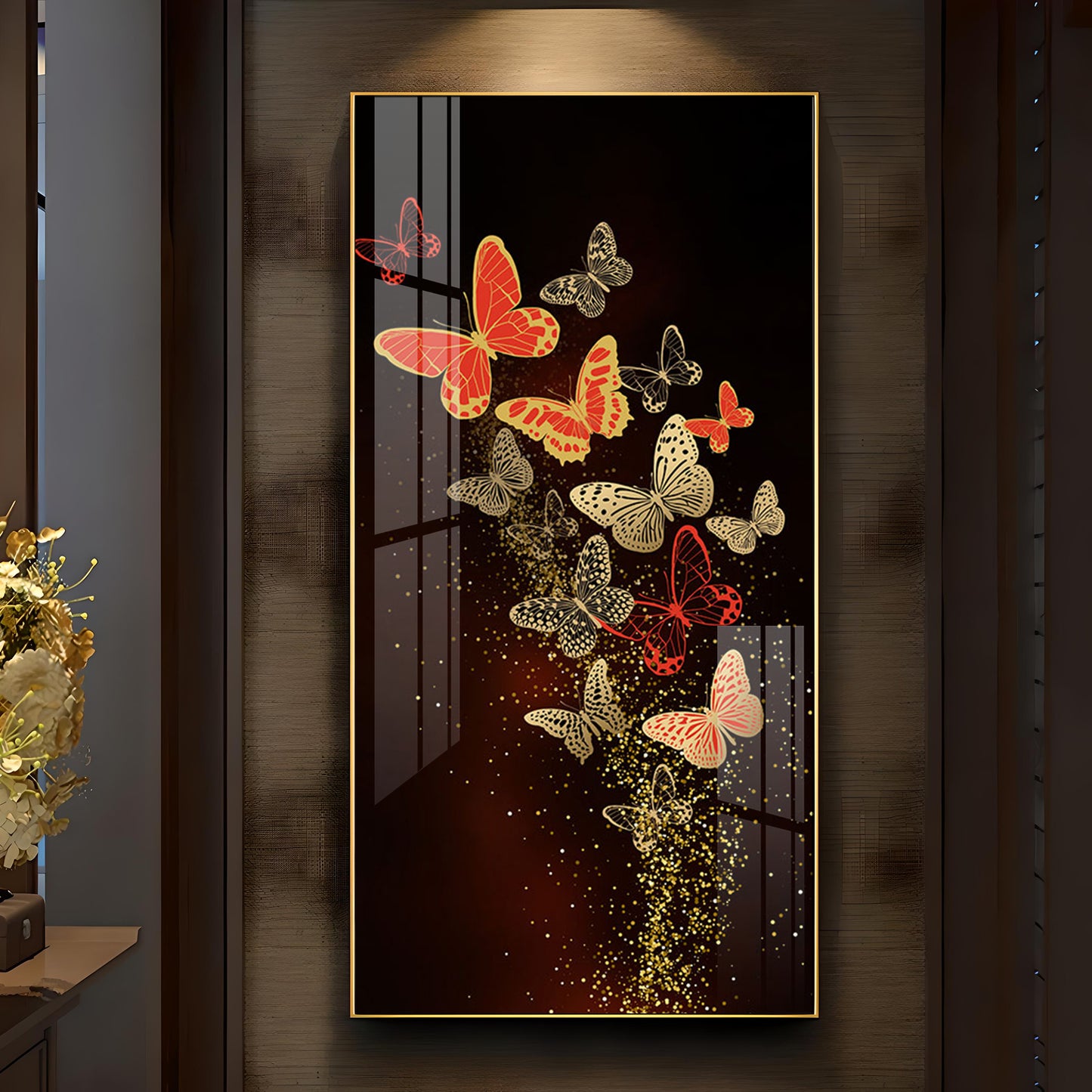 Glittering Butterflies Luxury Crystal Wall Art