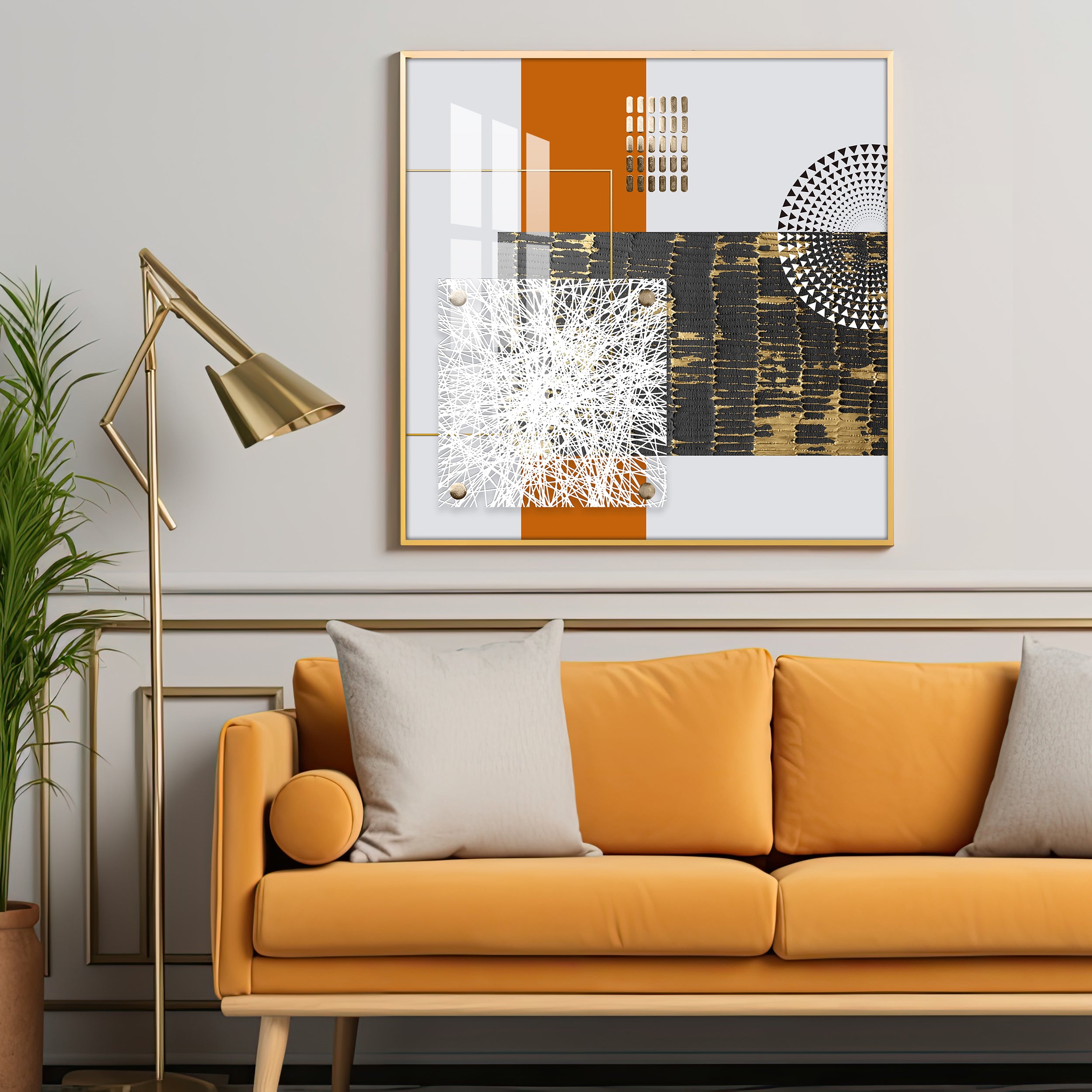 Modern Aesthetics Premium Acrylic Square Wall Art