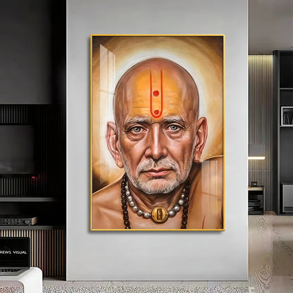 Serenity Shri Swami Samartha Premium Vertical Acrylic Wall Art