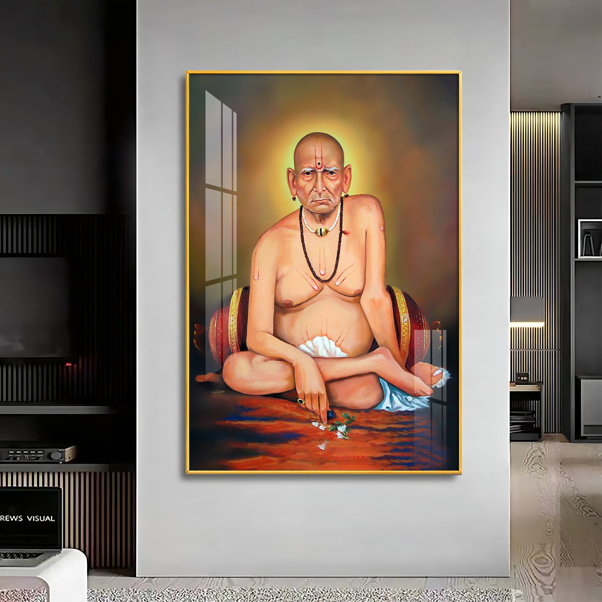 Shri Swami Samarth Baba Ji Premium Vertical Acrylic Wall Art