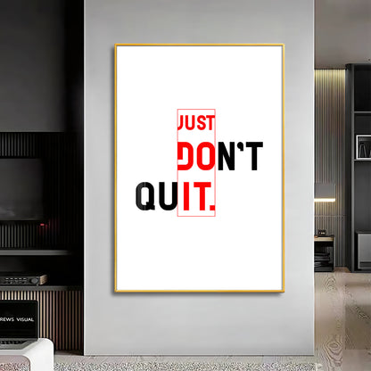 Just Do It Premium Acrylic Vertical Wall Art