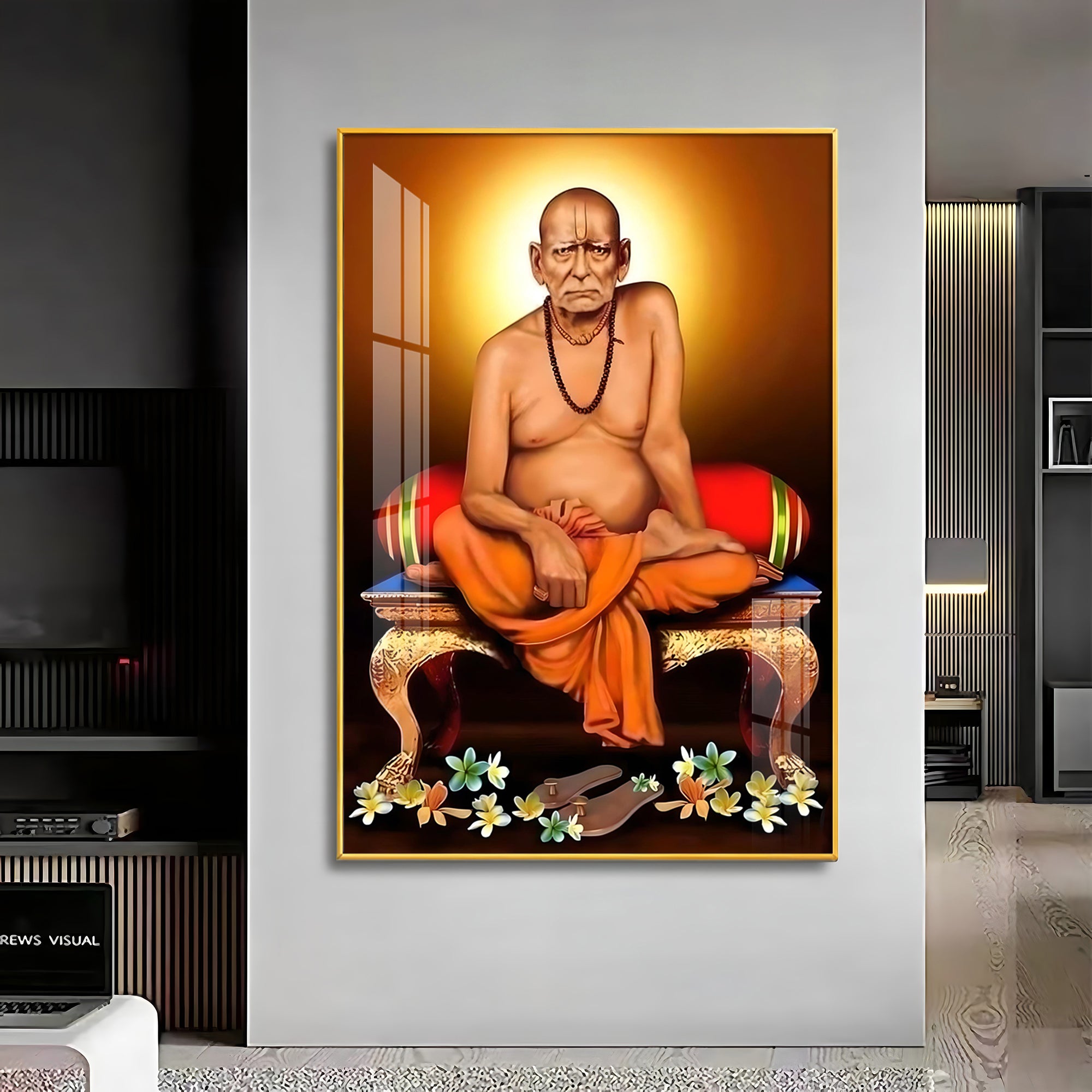 Portrait of Shri Swami Samartha Premium Vertical Acrylic Wall Art