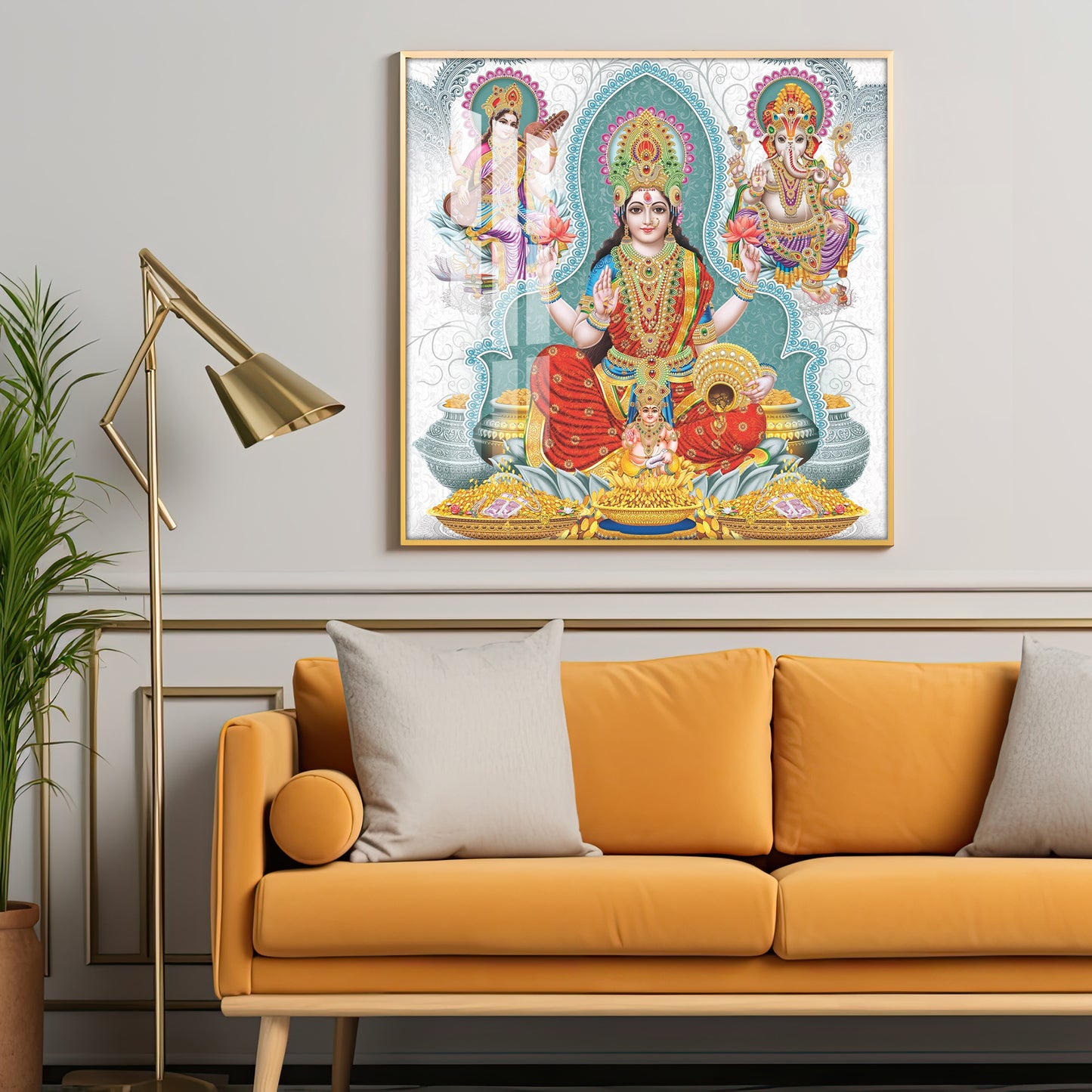 Supreme Serenity Deities Premium Acrylic Square Wall Art