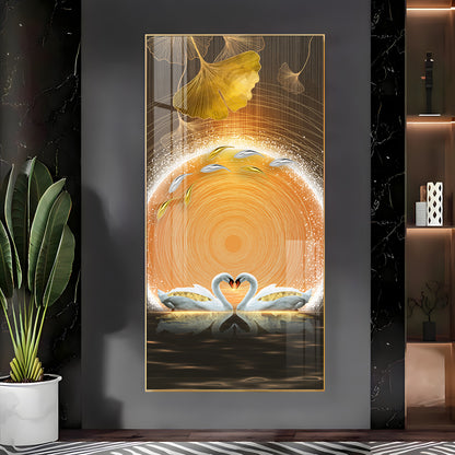 The Swan Portrait Premium Acrylic Vertical Wall Art