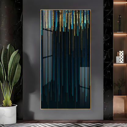 Modern Line Geometric Premium Acrylic Vertical Wall Art