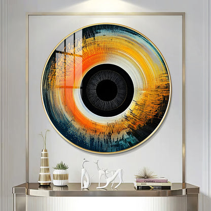 Visionary Gaze Premium Acrylic Round Wall Art