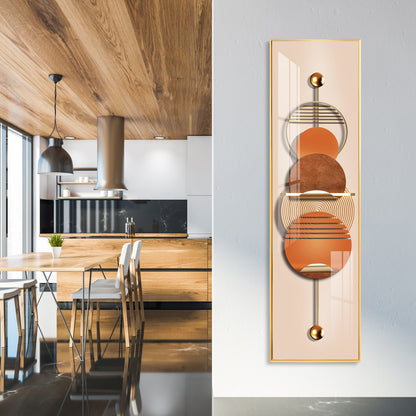 Creative Decor Abstract Geometry Premium Acrylic Vertical Wall Art
