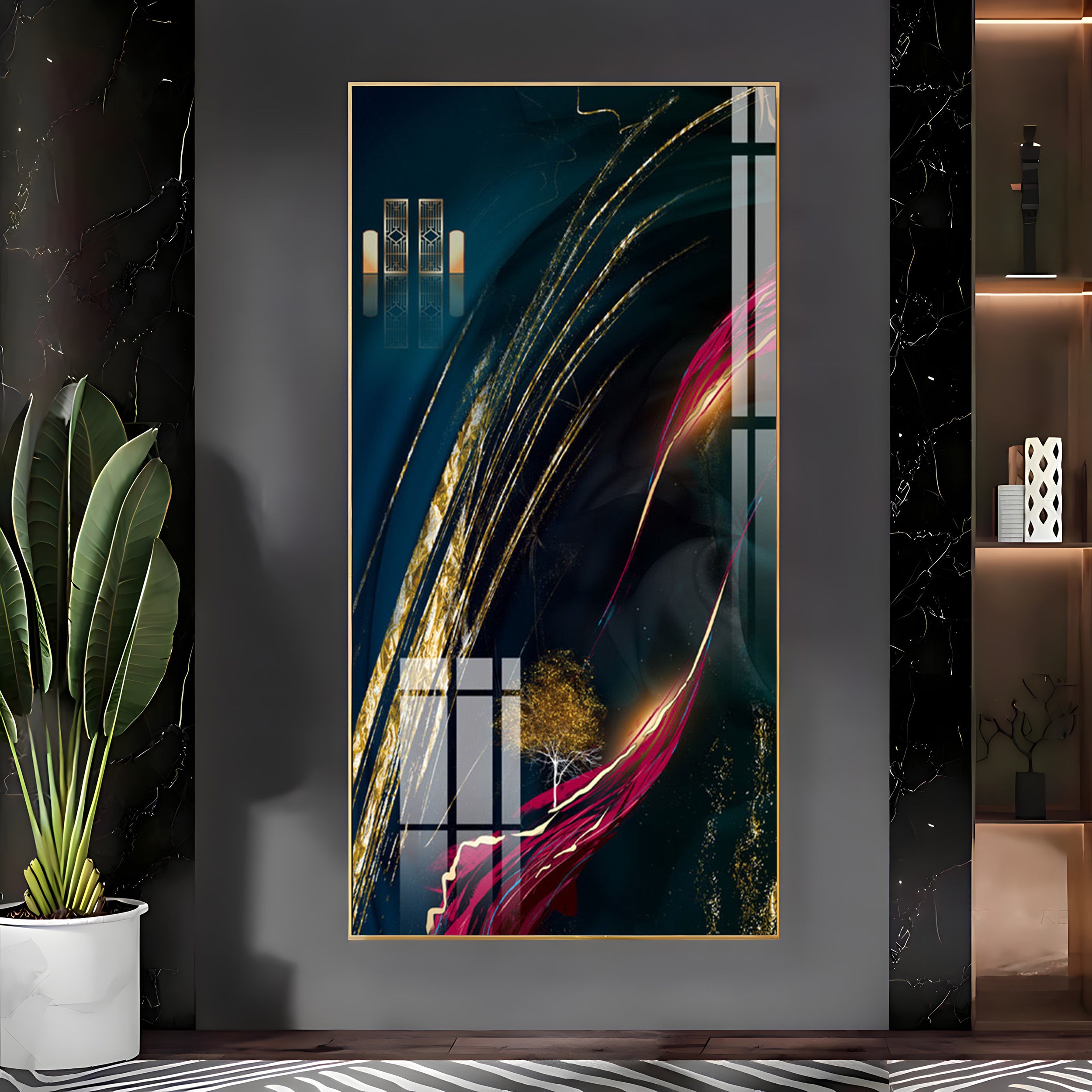 Lost Galaxy Premium Acrylic Vertical Wall Art