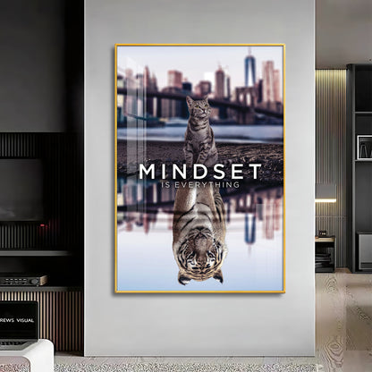 Mindset Is Everything Premium Acrylic Vertical Wall Art