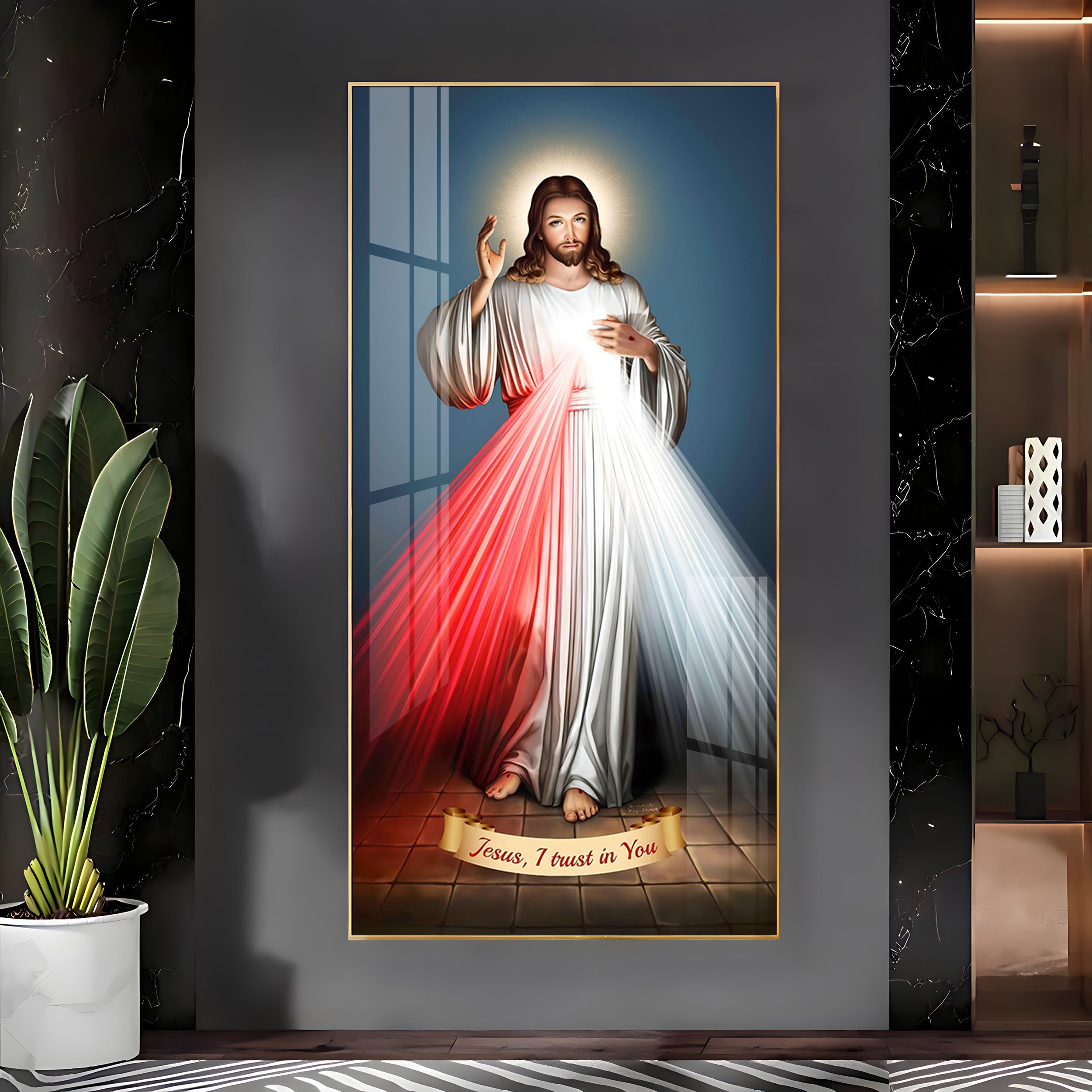 Jesus Christ Premium Acrylic Vertical Wall Art