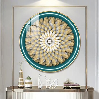 Majestic Whirl Premium Acrylic Round Wall Art