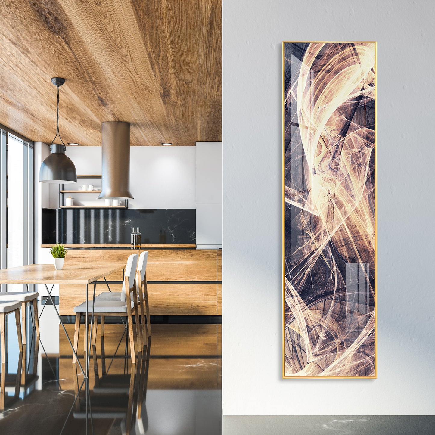 Fractal Art Premium Acrylic Vertical Wall Art