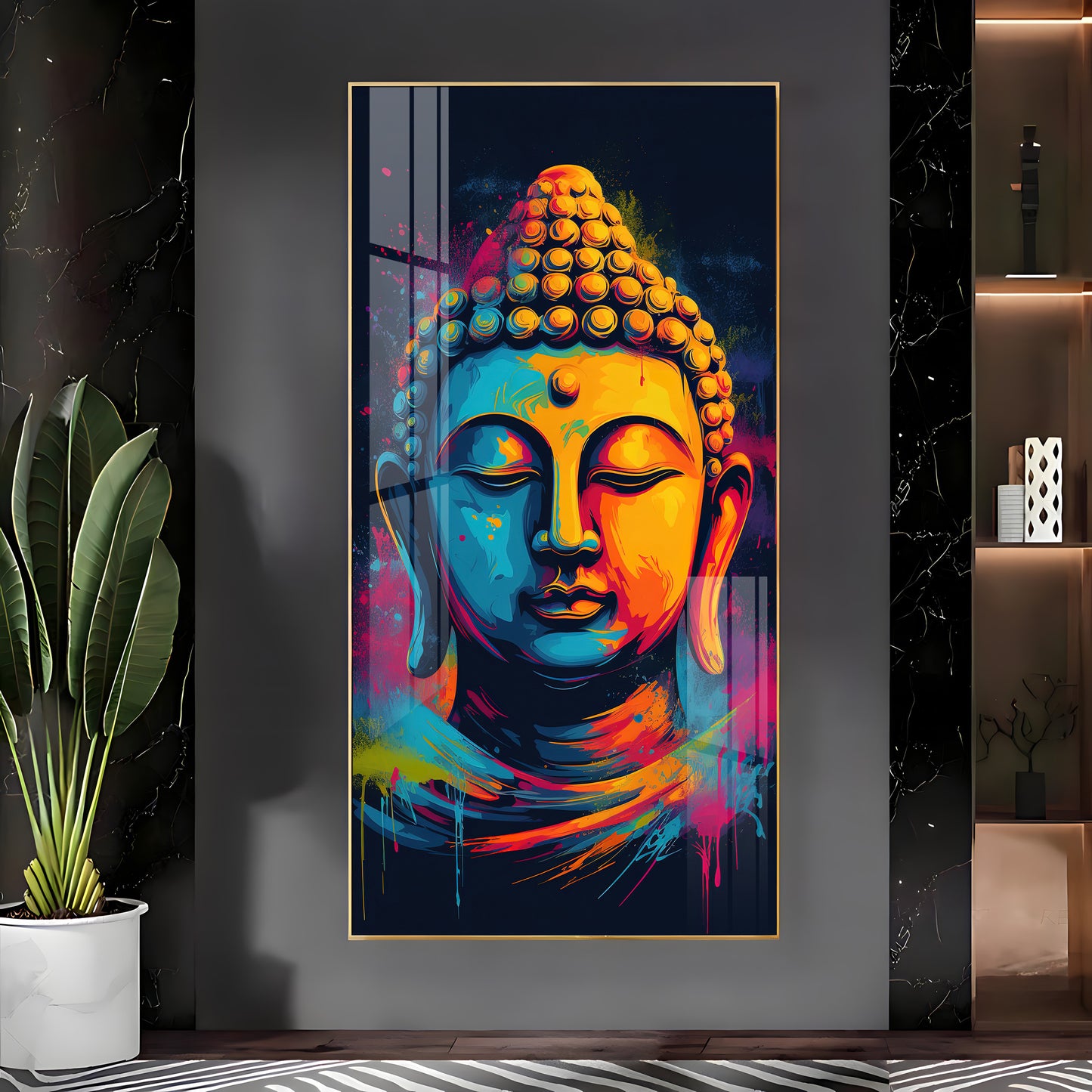 Stillness of The Mind Premium Acrylic Vertical Wall Art