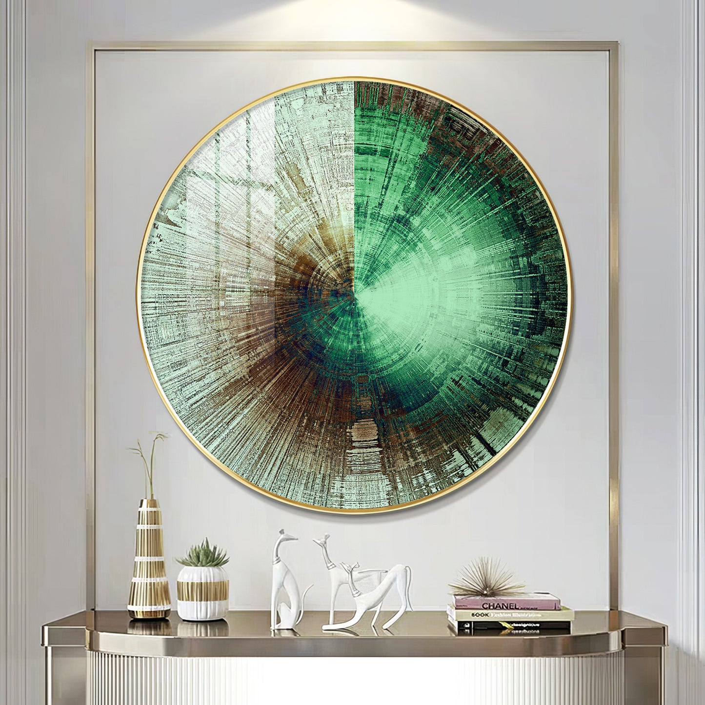 Sphere of Serenity Premium Acrylic Round Wall Art