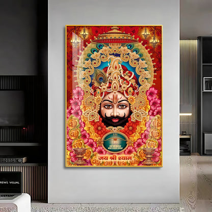 Shree Lakhdatar Premium Acrylic Vertical Wall Art