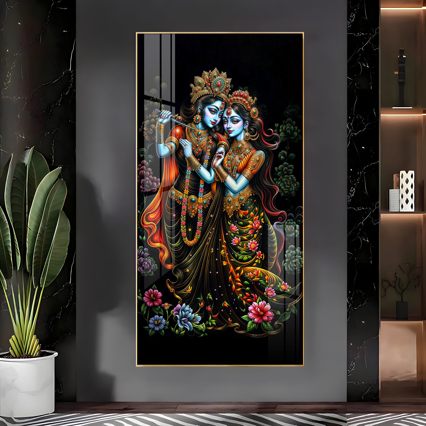 Sacred Couple Premium Acrylic Vertical Wall Art