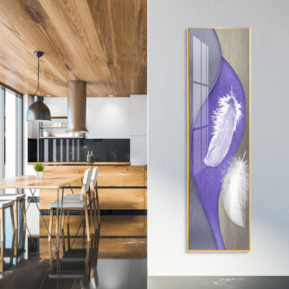 Purple Whispers Premium Acrylic Vertical Wall Art