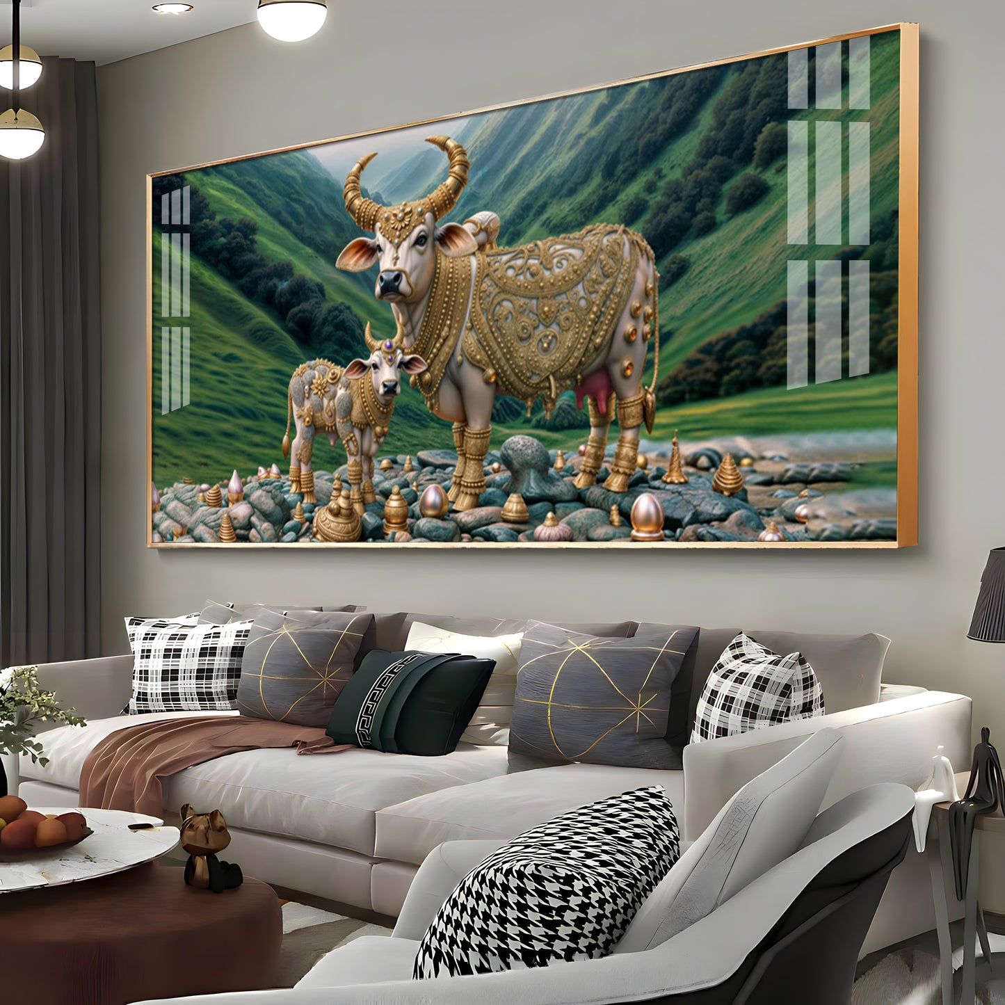 Mythological Cow Premium Acrylic Horizontal Wall Art